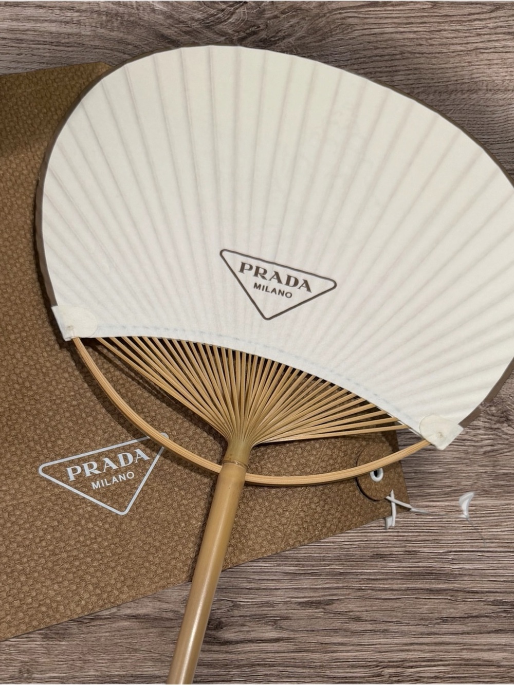 Prada Summer Seashell Painted Fan